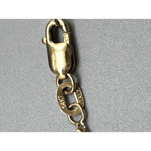 14k Yellow Gold Chain Necklace 17”  1.82g